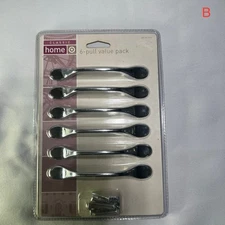 (6-PACK) 3" Spoon Foot Pull Chrome 085-03-1814