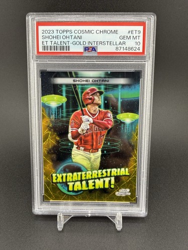 2023 Topps Cosmic Chrome Shohei Ohtani ET Talent - Gold Refractor PSA 10 /50 🔥
