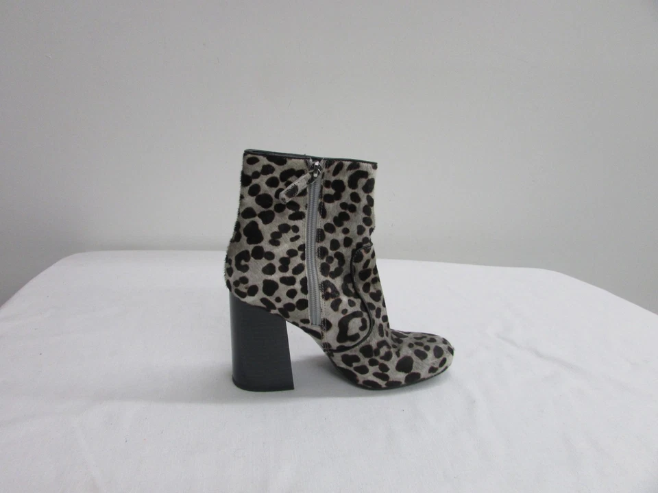 Nine West Vintage Leather w Calf Hair Multicolor Animal Print Ankle Bt Size 7.5 - Image 4 of 4