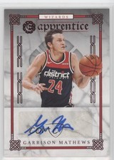 2019-20 Panini Chronicles Apprentice Signatures Red Garrison Mathews Auto 02s7