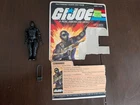 GI JOE Vintage Action Figure Commando SNAKE EYES V1 w/ Filecard