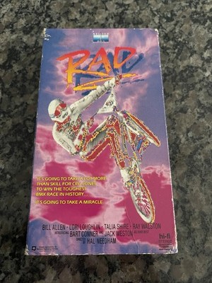 RAD VHS Tape 1986 1988 Nelson bmx movie 80 s Cru Jones Bill Allen Lori Laughlin