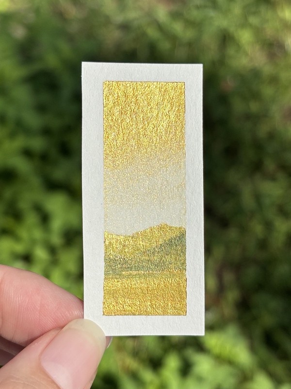 Original Watercolor Landscape Painting One Of A Kind “Fortunate Beginnings” Mini