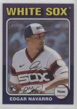 2024 Heritage High Number Hot Box Chrome Purple Refractor Edgar Navarro #362 s3g