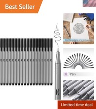 Precise 0.4mm Black Fine Point Fineliner Pens 18 Pack - Art  Writing Essentials