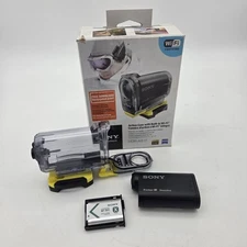 Sony HDR-AS15 HD Action Camcorder Video Camera w/ Waterproof Case And Box Works!
