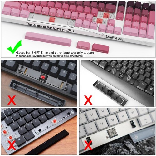 122Keys Gaming PBT Keycaps OEM Profile Dye-Sublimated Keycap Set _cn - Bild 5 von 12