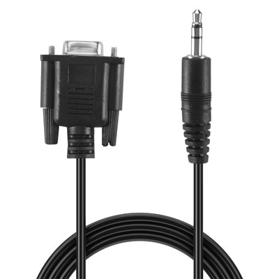 1X(DB9 9 Poliges VGA Buchsen Kabel, DB 9 Buchse Auf TRS 3,5 Mm Klinken Stec4782