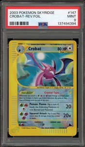 Crobat Crystal 147/144 Skyridge Reverse Holo Secret Rare