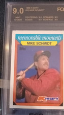 Topps 1988 Kmart Memorable Moments Mike Schmidt #25 Phillies FCG Graded
