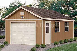 Garage Plans 12 x 24 Structures Building / Gable Shed 