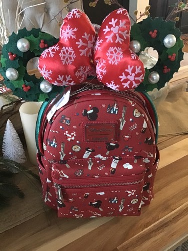 NWT Disney Parks Christmas Loungefly 