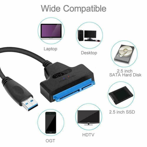 USB 3.0 To 2.5" SATA III Hard Drive Adapter Cable-SATA To USB3.0 Converter - Picture 6 of 6