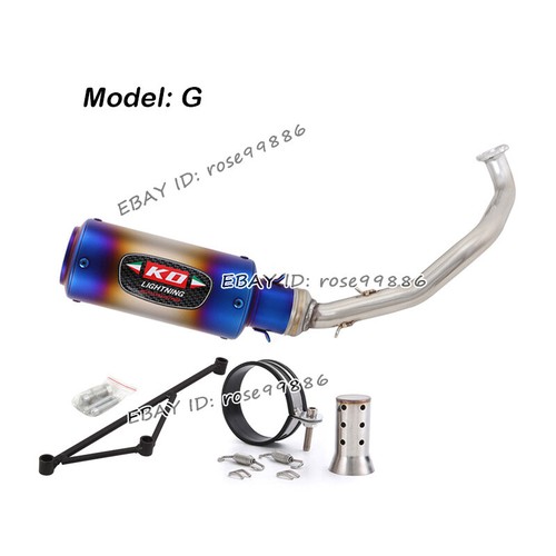 For Yamaha GY6-125 GY6-150 Slip Exhaust Front Pipe Link Muffler With DB Killer - Picture 9 of 12