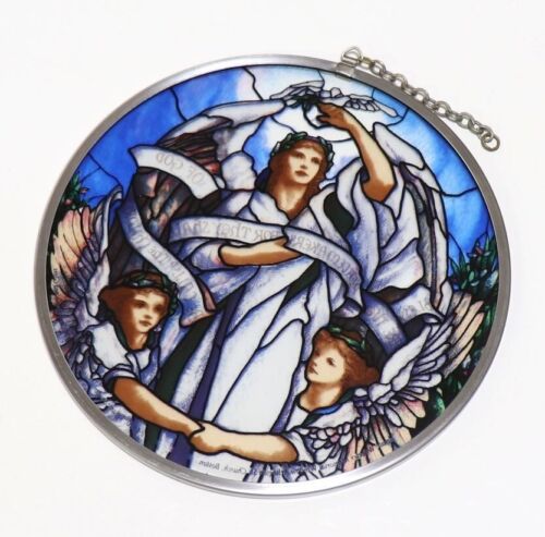 Stained Glass Vintage Three Angels (Made in Toronto, Canada) - Picture 8 of 9
