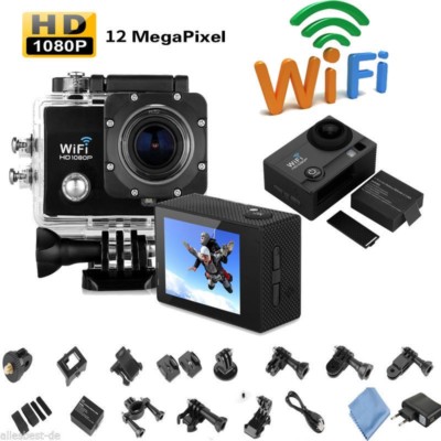 PRO CAM SPORT ACTION FULL HD 12MP WiFi 1080P WATERPROOF DVR FOTO VIDEO CAMERA