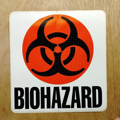 Vtg 90's Biohazard Sticker OSHA Safety Decal Warning Safety Label ~ 8.5 ...