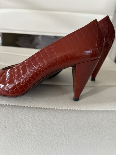 Vintage Maud Frizon Italy Womens 37.5 US Size 7 Heels Shoes Pumps - Picture 2 of 8