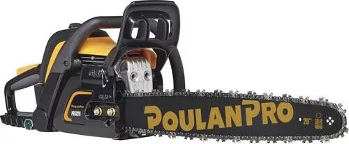 20" 50cc 2 Cycle Gas Chainsaw Medium Duty Log Anti Vibration Firewood Cutter