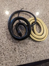 Fake Snake Look Real Rubber Scary Gag Durable Garden Prop Realistic Toy 52 Inch