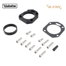 RBC RRC Throttle Body Adapter K20 K24 K Series for Honda Acura EP3 Civic Black