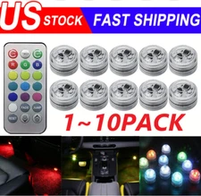 Colorful LED Lights Car Interior Accessories Atmosphere Lamp W/ Remote Control