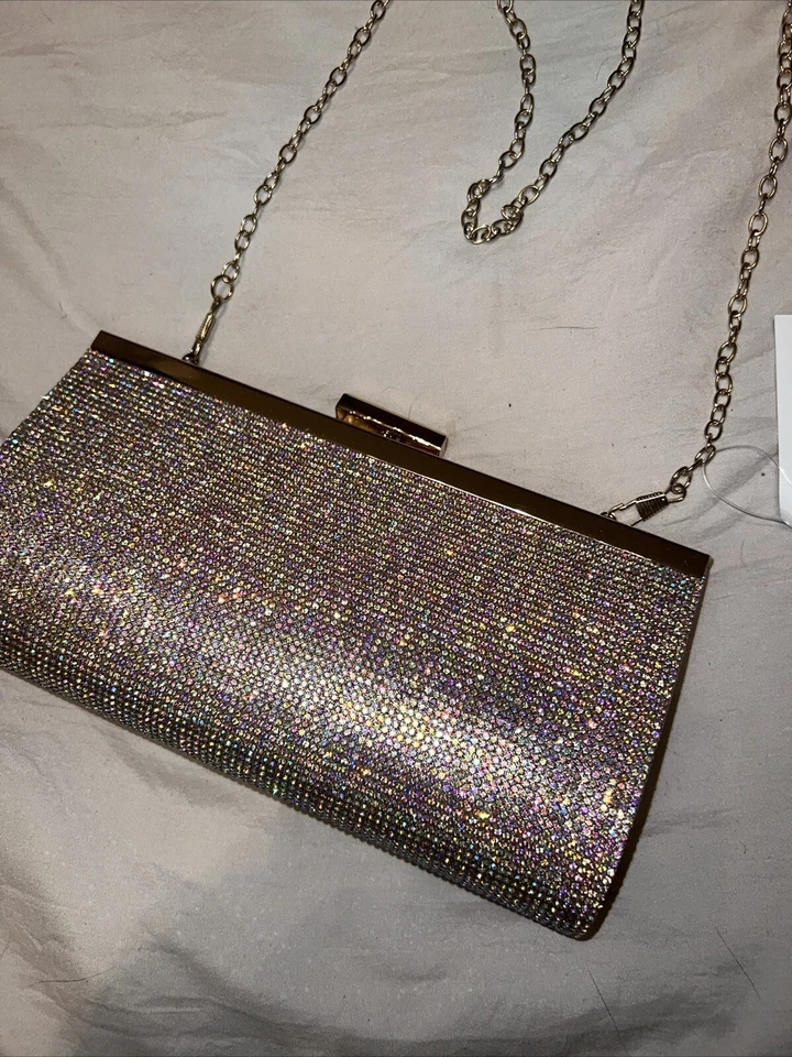 Bolso de Mano David’s Bridal Champagne Crystal’s con Correa Foto 2 de 3