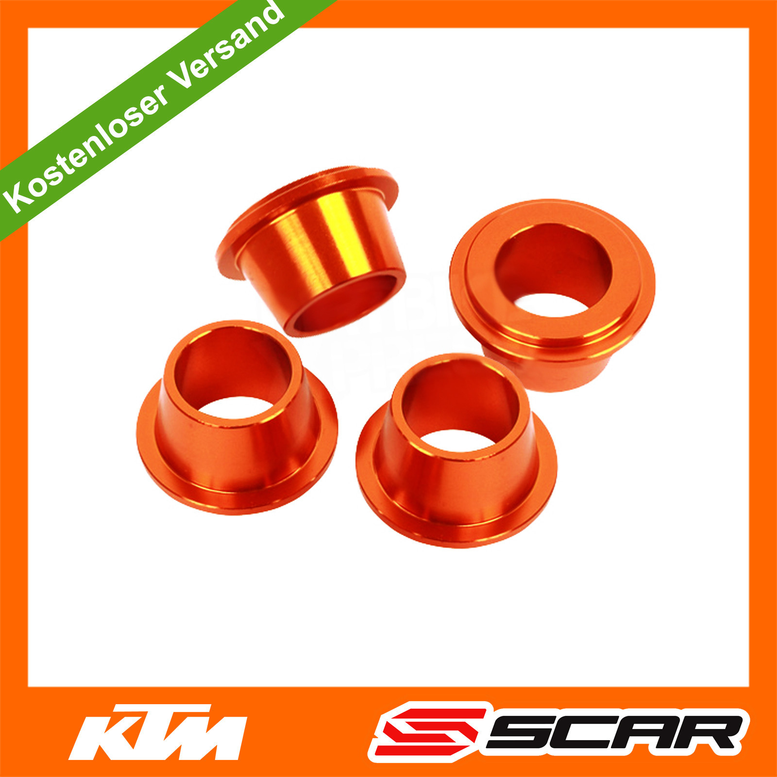Gummi killer orange pour moto KTM SX et SXF amortisseur de guidon en aluminium