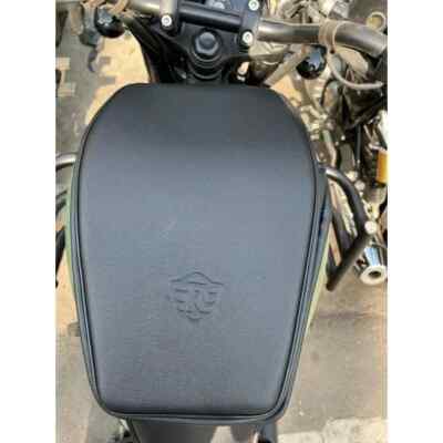 Full Flip Plain Black Tank Cover passend für Royal Enfield Meteor 350 2021 - ...