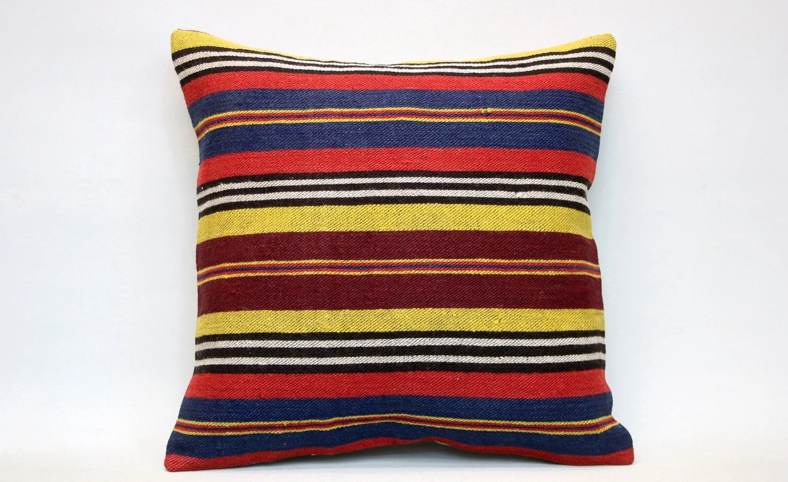Kilim Pillow Cover, 16x16 in, Ethnic Pillow, Throw Pillow, Decorative Pillow