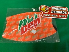 Decorative Print Fabric Face Mask Cover Reusable ORANGE Whut It Dew Texas