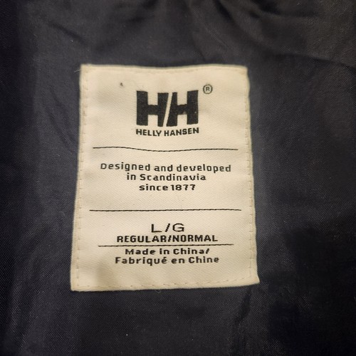 Helly Hansen Jacket Mens Large Full Zip Black Logo Primaloft Insulated Outdoor - Picture 15 of 18