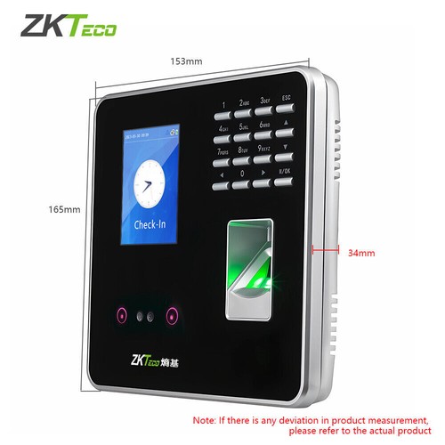 ZKTeco ZK3969 2.8 Inch TFT Face and Fingerprint Time Attendance Control Machine - Picture 6 of 9