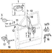HYUNDAI OEM 95-99 Accent Door Lock Hardware-Handle, Inside 8262022001LG