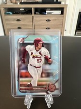 22 Bowman Draft Paper Base Sky Blue #BD-76 Joshua Baez #/499 Cardinals