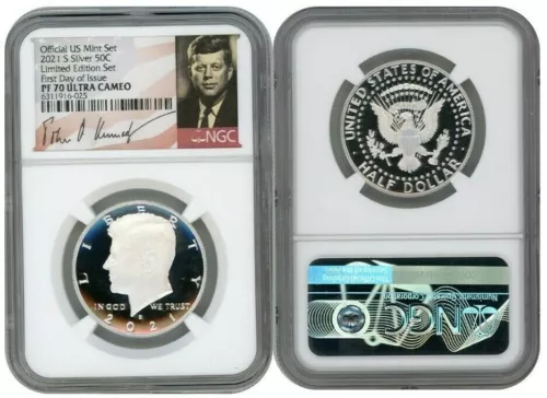 2021 S Silver Kennedy half dollar 50C Limited edition NGC PF70 Ultra cameo FDI