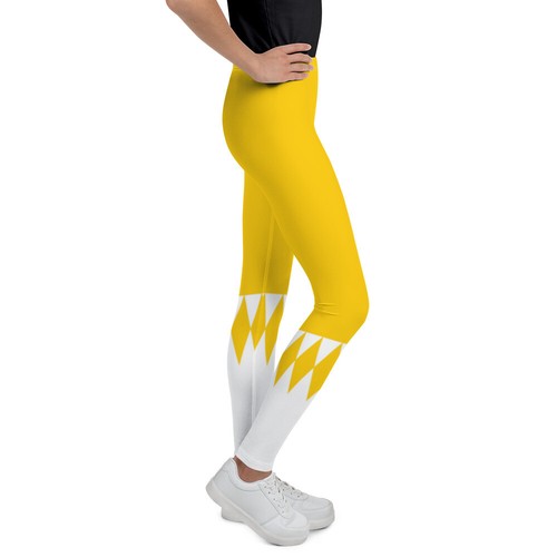 Fighter Yellow Halloween Costume Leggings Youth Pants Cute Holiday Kids Clothing - Picture 5 of 29