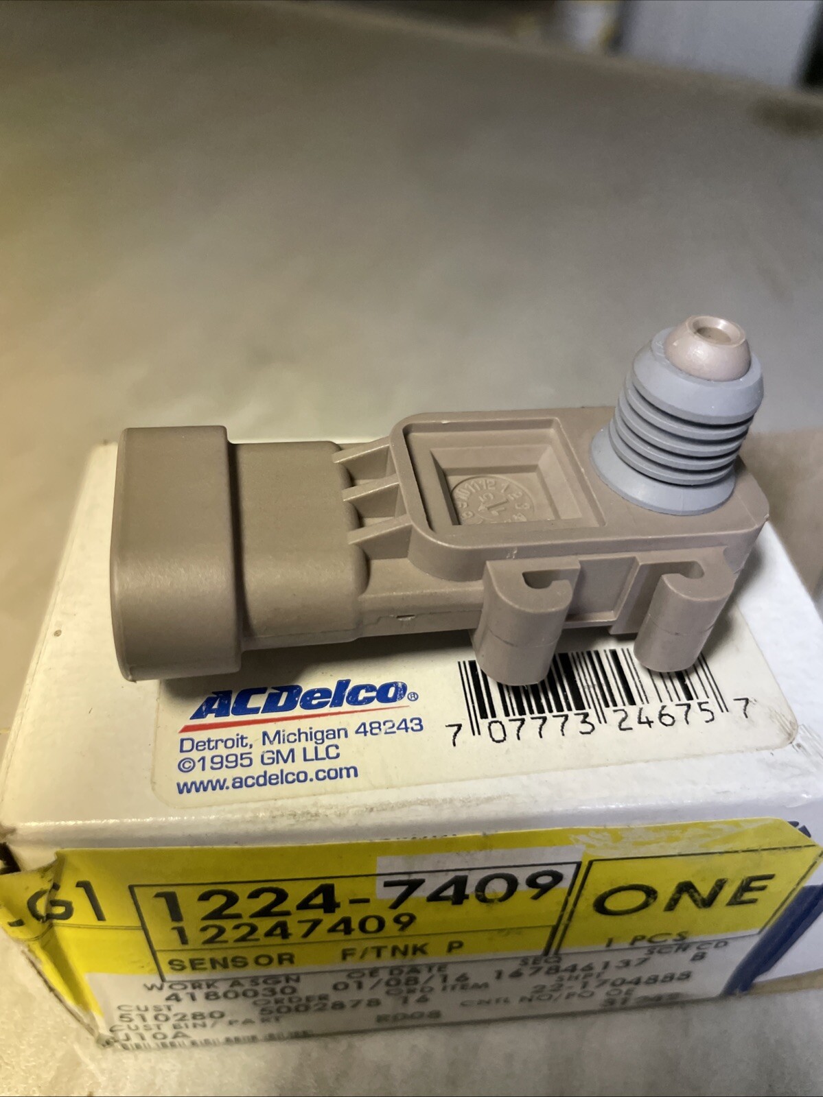 Fuel Tank Pressure Sensor ACDELCO GM Original Equipment 12247409 for ...