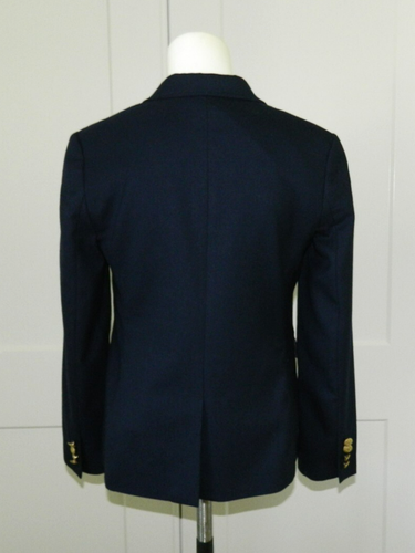 J. Crew Crewcuts Boys Gold-Button Blazer Navy sz 12 MINT 92514 - Picture 3 of 7