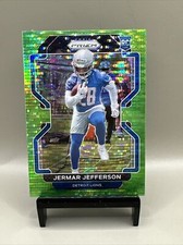 2021 Panini Prizm Green Pulsar RC #404 Jermar Jefferson     Lions