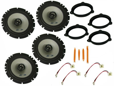 Alpine Boxen Set für Dacia Sandero SD Bj 13-20 Tür vorne hinten Bügel 240 Watt