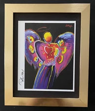 Peter Max | Vintage Print Signed |  Mounted in a New 10x8 in Frame | Buy it Now!