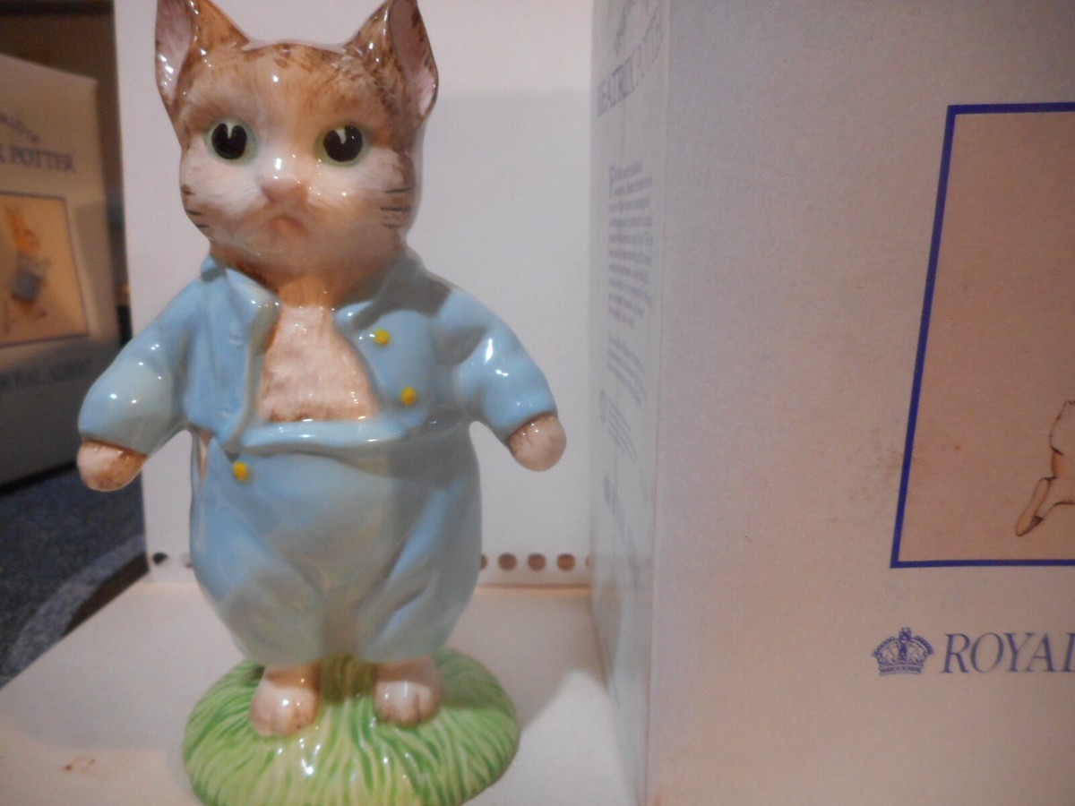   ロイヤルアルバート　Tom Kitten Beatrix Potter Tom Kitten Royal Albert w/box large size 210026 | eBay