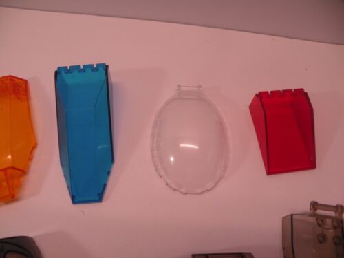Lot Of 12 LEGO Translucent Windshield Windscreen Canopy Clear Blue Green B+ - Picture 4 of 5