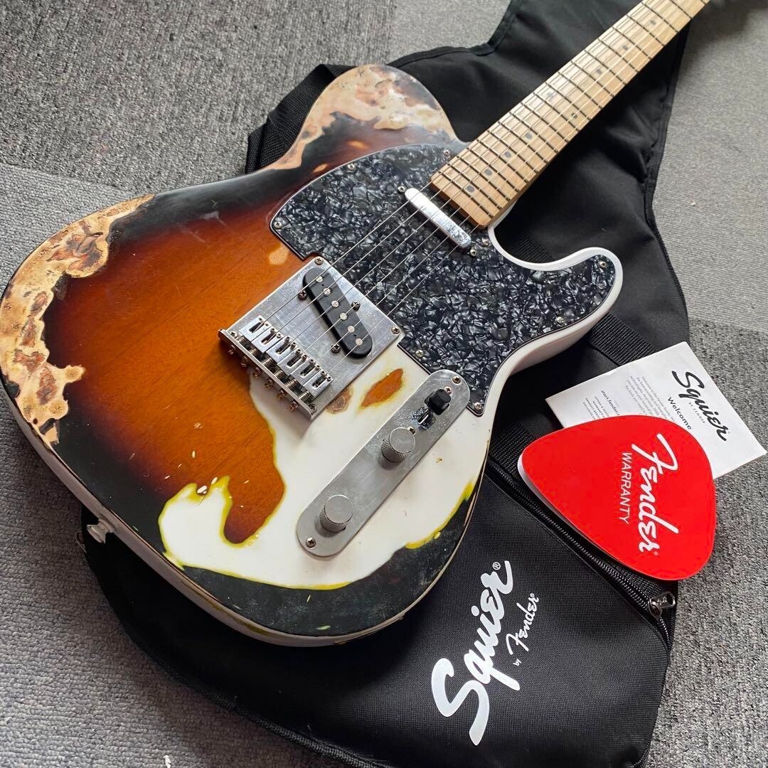 ギター SQUIER Affinity Telecaster 3Sunburst Squier Affinity Series Telecaster Electric Guitar - 3-Color