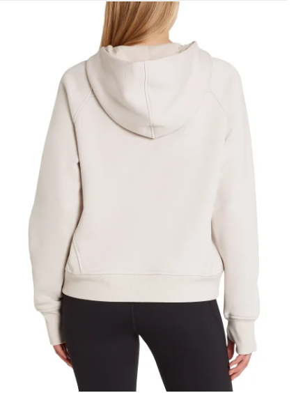 NWT Danskin Women Cozy Half Zip Hoodie Tan Green Purple Sz