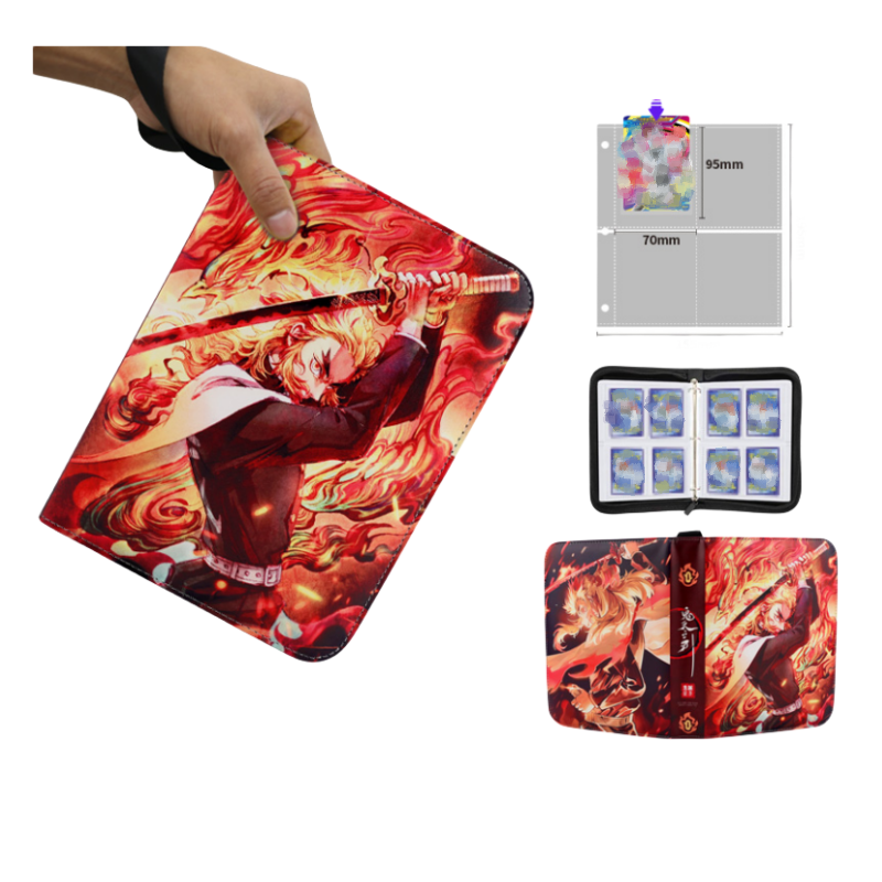 demon slayer card binder Card Binder for Demon Slayer Cards – Holds 400 Trading Cards Compatible  with All Trading Cards – TCG CCG Card Organizer Holder Album : Amazon.in:  Toys & Games main image 0