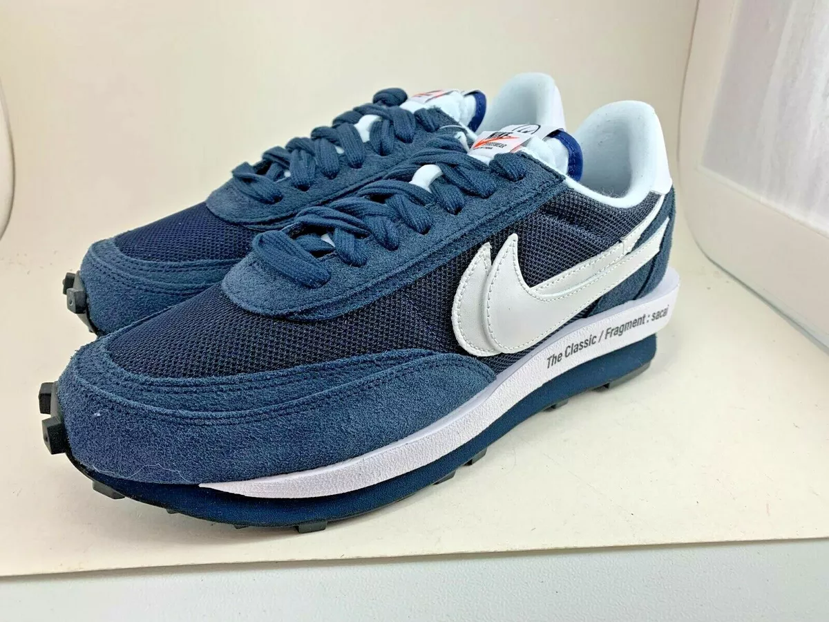 NIP NIKE LDWAFFLE SACAI/FRAGMENT SU21-MNSRUN-827 BLUE VOID SIZE 10