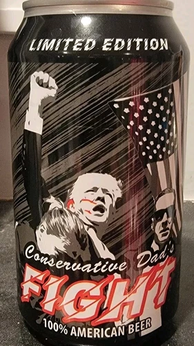 Conservative Dad's Fight Donald Trump Empty Beer Can** Great for Collectors *