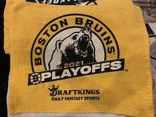 Boston Bruins NHL 2021 Playoffs Rally Towel - Lets Go Bruins Orr Bergeron